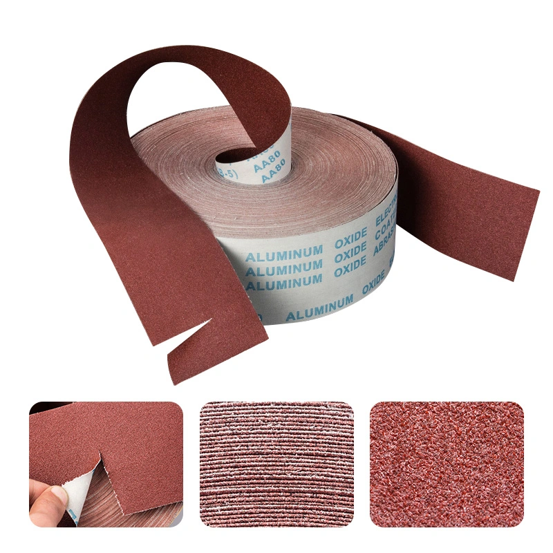 Factory Coated Abrasive Jumbo Roll Aluminium Oxide Abrasive Cloth for Metal