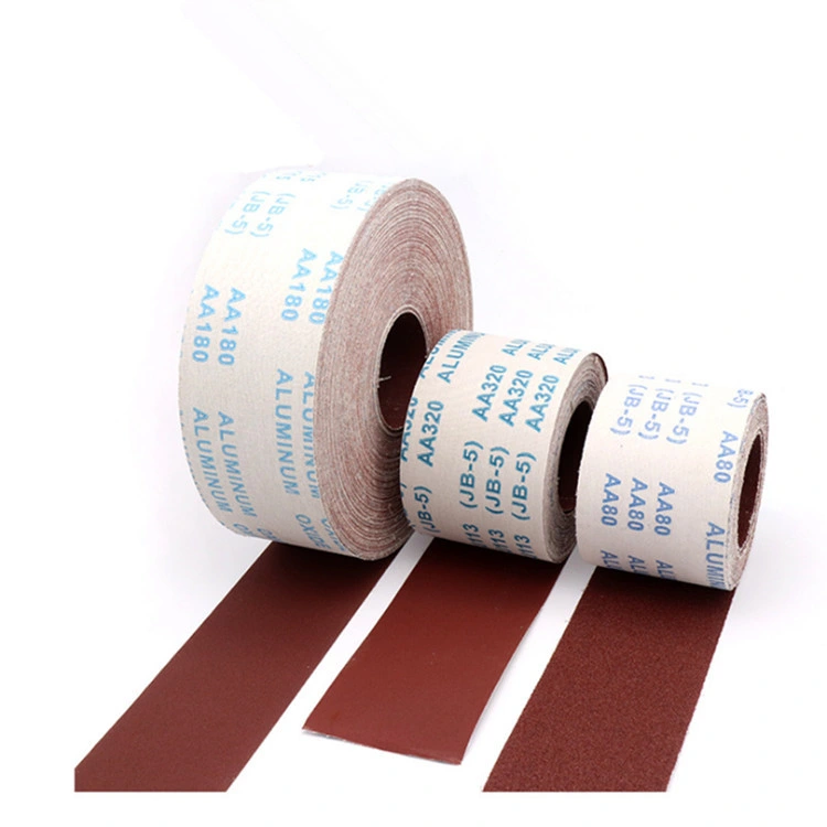 4" 4.5" 60# 80# 100# 120# Jb-5 Coated Abrasive Cloth Jumbo Roll Manufacturer