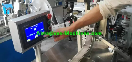 工場直接フラップホイール製造生産機研磨フラップホイール切断機